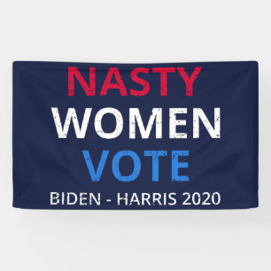 Banderoles Nasty Women Vote I