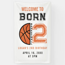 Né 2 Ball Basketball 2e fête d'anniversaire