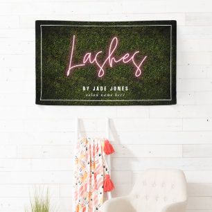 Banderoles Neon Boxwood Eyelash Artiste Cosmetologue