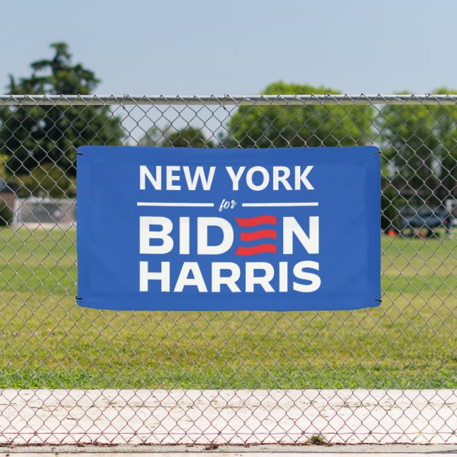 Banderoles New York pour Biden Harris (Insitu)