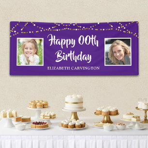 Banderoles N'importe quel anniversaire Photos d'alors et d'
