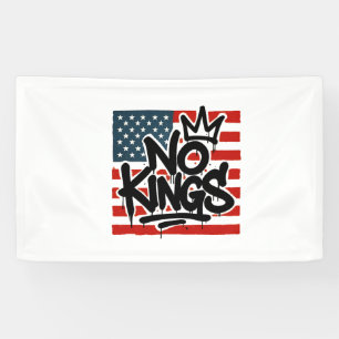 Banderoles No Kings In America Save Democracy I dissident Ant