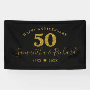 Banderoles Noces d'or 50 ans d'anniversaire de mariage
