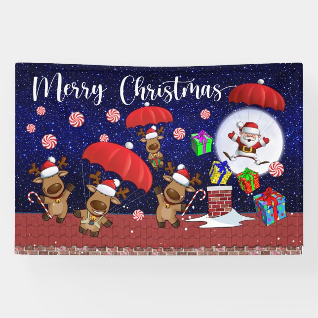 Banderoles Noël en intérieur ou en extérieur (Horizontal)