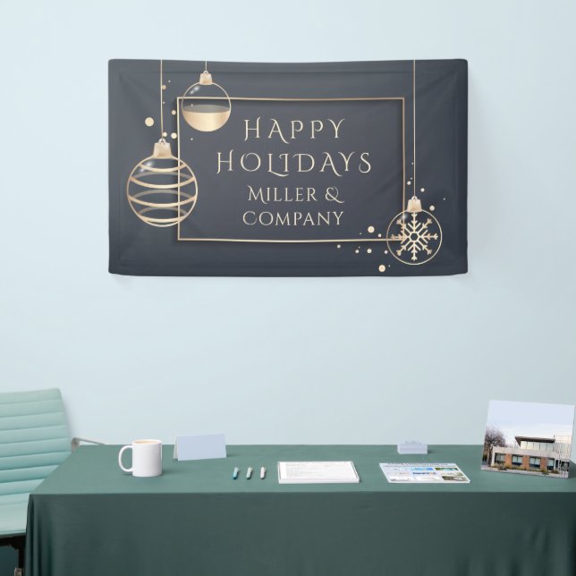 Banderoles Noël Moderne Chic Fête de fin d'année d'entreprise (Salon professionnel)