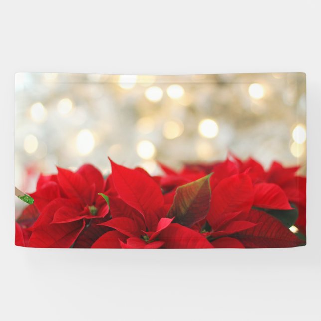 Banderoles Noël Poinsettia (Horizontal)