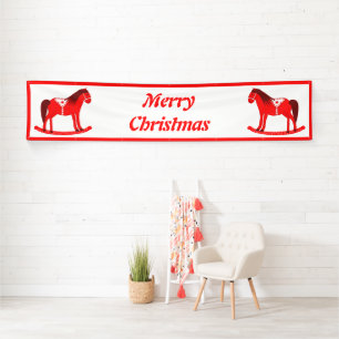 Banderoles Noël scandinave Cheval Rocse Custom