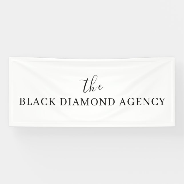 Banderoles Nom commercial personnalisé | Logo d'entreprise de (Horizontal)