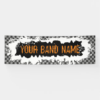 Banderoles Nom de bande personnalisé Merch Punk Rock Show Gig