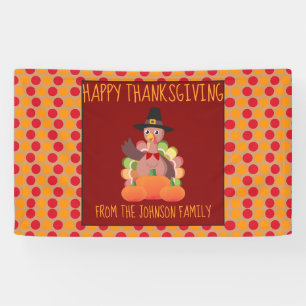 Banderoles Nom de famille de la Turquie de Thanksgiving