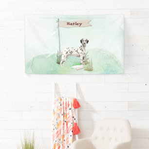 Banderoles Nom personnalisé Chien pour animaux de compagnie d