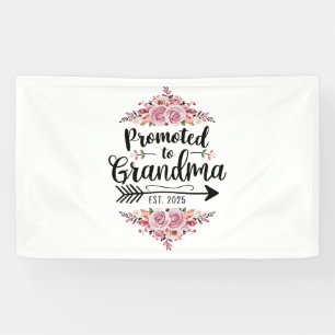 Banderoles Nommée Grand-mère 2025 Annonce de grossesse