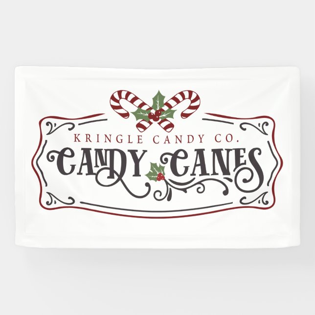 Banderoles North Pôle Kringle Candy Company (Horizontal)