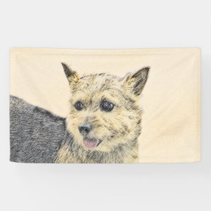 Banderoles Norwich Terrier Peinture - Cute Original Chien Art