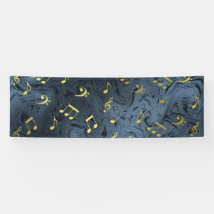 Banderoles notes de musique élégantes