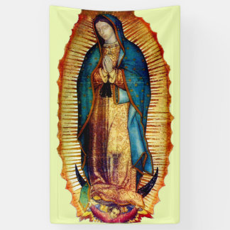Banderoles Notre Dame de Guadalupe Tilma Vierge Marie Bannièr