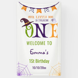 Banderoles Notre Petit Boo Turner Un, Halloween 1Er Anniversa