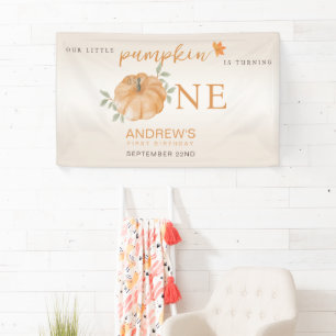 Banderoles Notre Petit Citrouille Automne automne 1er anniver