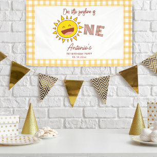 Banderoles Notre petit soleil est un premier anniversaire