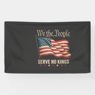 Banderoles Nous le peuple ne servons aucun roi USA Patriotiqu