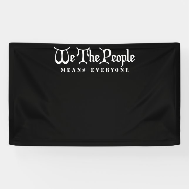 Banderoles Nous, Le Peuple, Tout Le Monde (Horizontal)