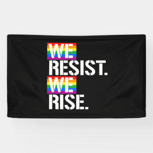 Banderoles Nous nous résistons nous levons - - LGBTQ redress