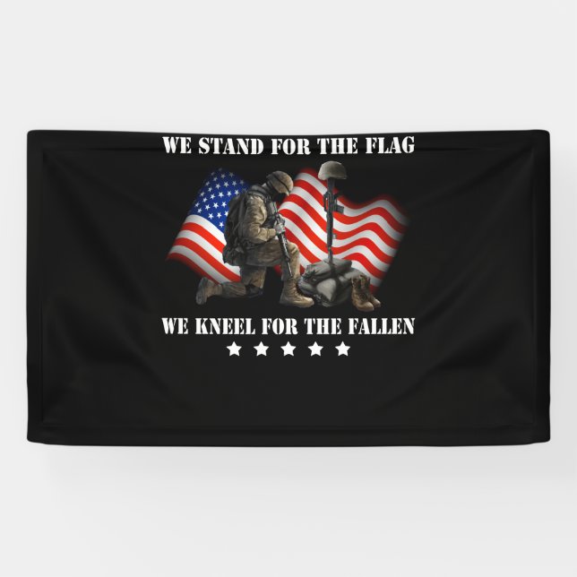 Banderoles Nous Sommes En Faveur Du Drapeau Que Nous Mettons  (Horizontal)