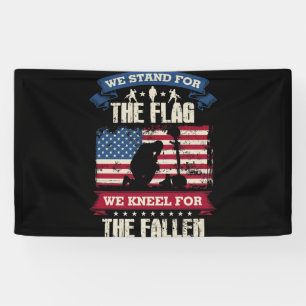 Banderoles Nous Sommes En Faveur Du Drapeau Que Nous Mettons