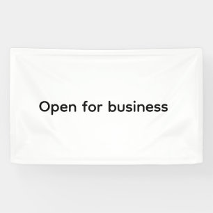 Banderoles nous sommes ouvert petit business restaurant hôtel