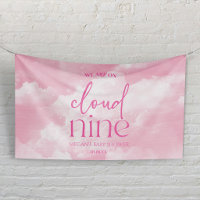 Nous Sommes Sur Cloud Neuf Baby shower Rose