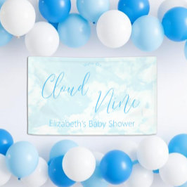 Banderoles Nous sommes sur le Baby shower Cloud Nine