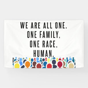 Banderoles Nous Sommes Tous Un.