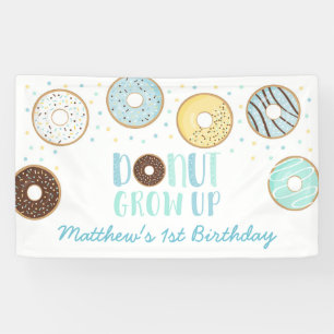 Banderoles Nouvel Anniversaire, le beigne bleu grandit