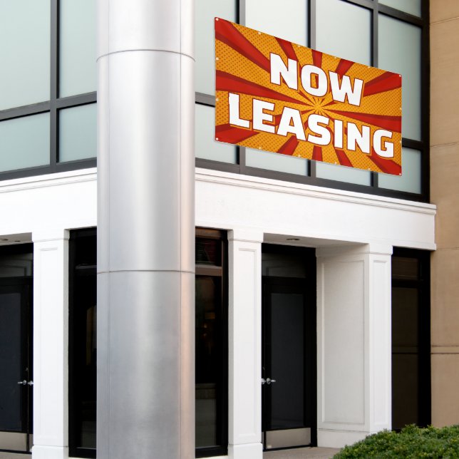 Banderoles Now Leasing Apartments Large Outdoor (Bâtiment extérieur)