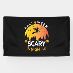 Banderoles Nuit d'Halloween effrayant Anniversaire