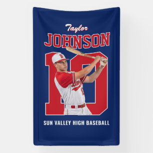 Banderoles Numéro de joueur de baseball personnalisé pour sen