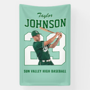 Banderoles Numéro de joueur de baseball personnalisé pour spo