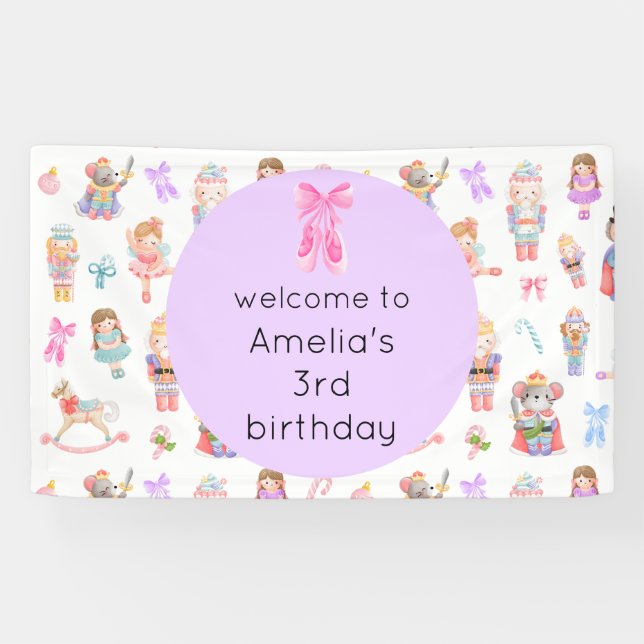 Banderoles Nutcracker Anniversaire (Horizontal)