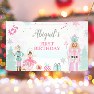 Banderoles Nutcracker Anniversaire de la fille Terre des douc