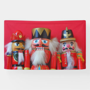 Banderoles Nutcrackers en uniformes rouges