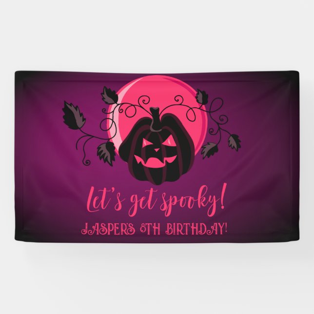 Banderoles Obtenons une Halloween Éffrayante n'importe quel â (Horizontal)