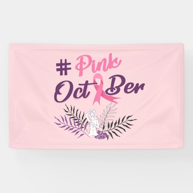 Banderoles Octobre rose (Horizontal)