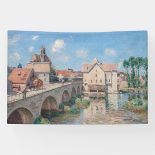 Banderoles OEuvre d'Alfred Sisley - Le Pont de Moret