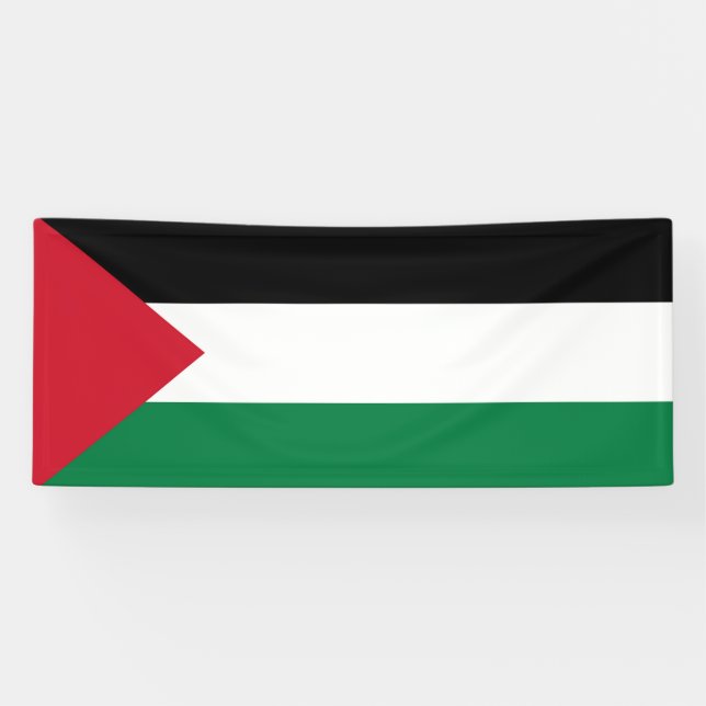 Banderoles officiellement le drapeau de l'État de Palestine (Horizontal)