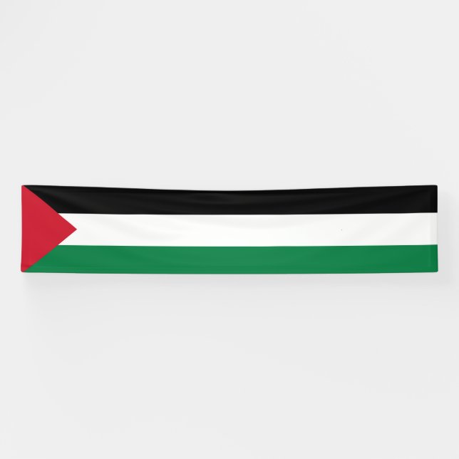 Banderoles officiellement le drapeau de l'État de Palestine (Horizontal)