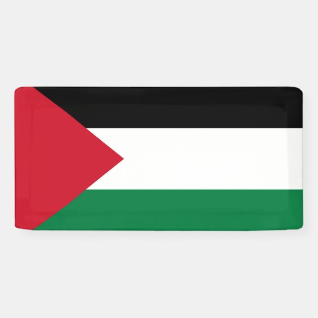 Banderoles officiellement le drapeau de l'État de Palestine (Horizontal)