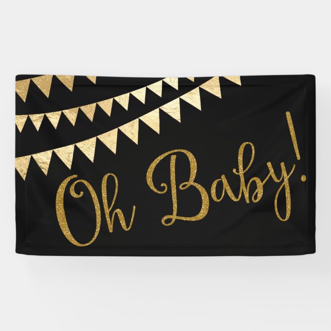 Banderoles Oh Baby shower bébé (Horizontal)