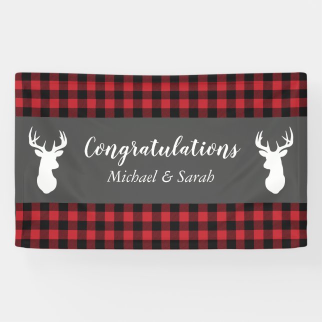 Banderoles Oh Deer Baby shower (Horizontal)