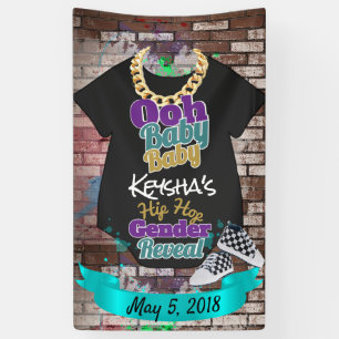 Banderoles Oh ! le genre Teal  urbain du bébé Baby  Purple 