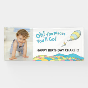 Banderoles Oh! Les Endroits où tu iras ! Enfant anniversaire